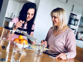 Messung zu Hause bei der Klientin